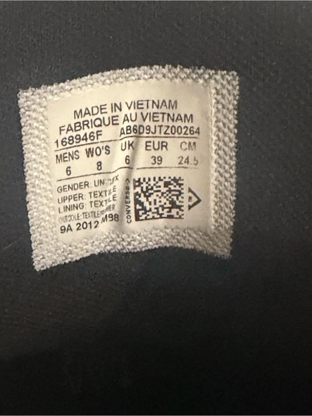 Chuck Taylor Converse Black and White High-Top Sneakers - Picture 8 of 8